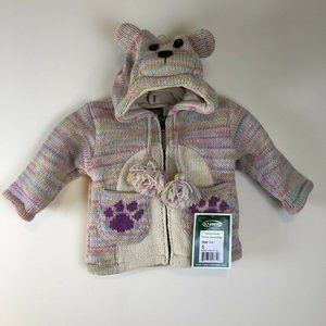Kyber Outerwear Hand Made Wool Bear Sweater Hooded